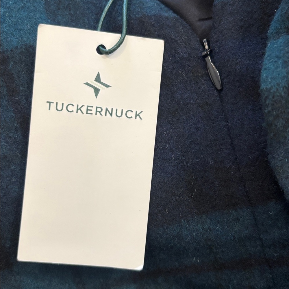 NWT Tuckernuck Blackwatch Plaid Wool Blend 3/4 Sleeve Faye Blouse Extra Small - Picture 8 of 8